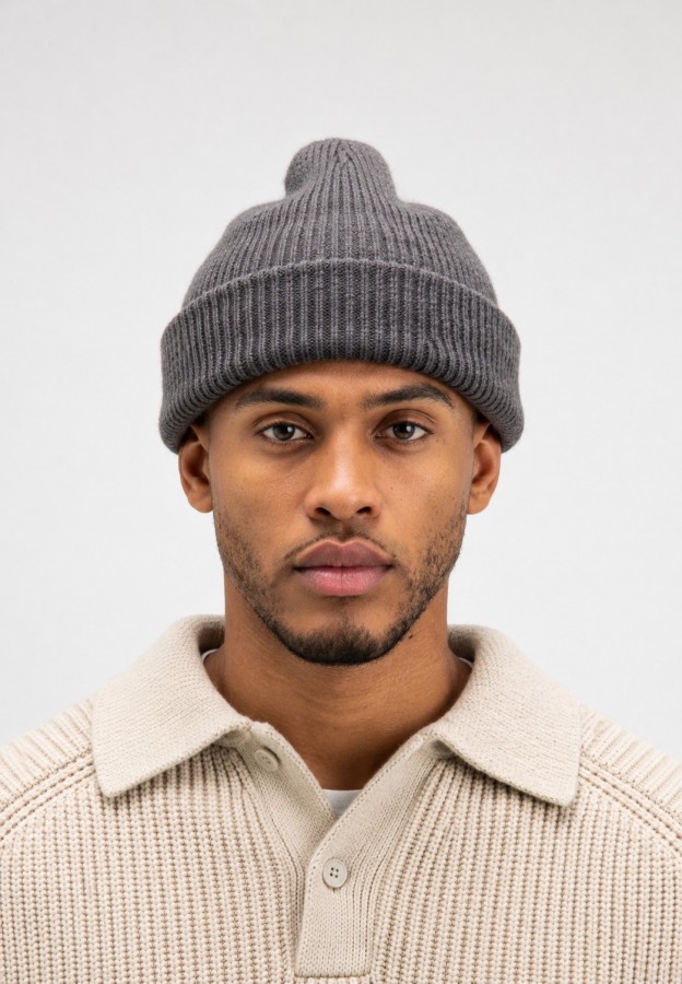 Afbeelding van Army Wool Hook Beanie - M2629004 Agathe Grey 9001 - Butcher of Blue